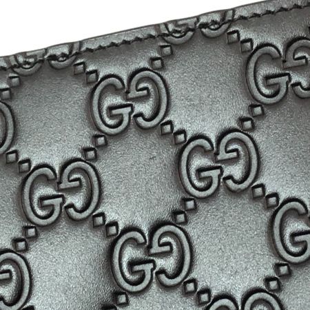  GUCCI グッチ 2つ折り財布　シグネチャー  473922 ブラック