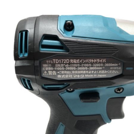  MAKITA マキタ 電動工具 インパクトドライバ― TD172DRGX