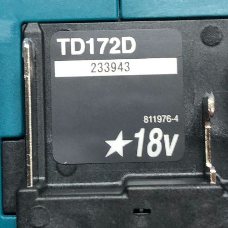  MAKITA マキタ 電動工具 インパクトドライバ― TD172DRGX