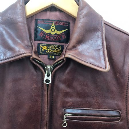  B-McCOYS レザージャケット サイズ38 ブラウン