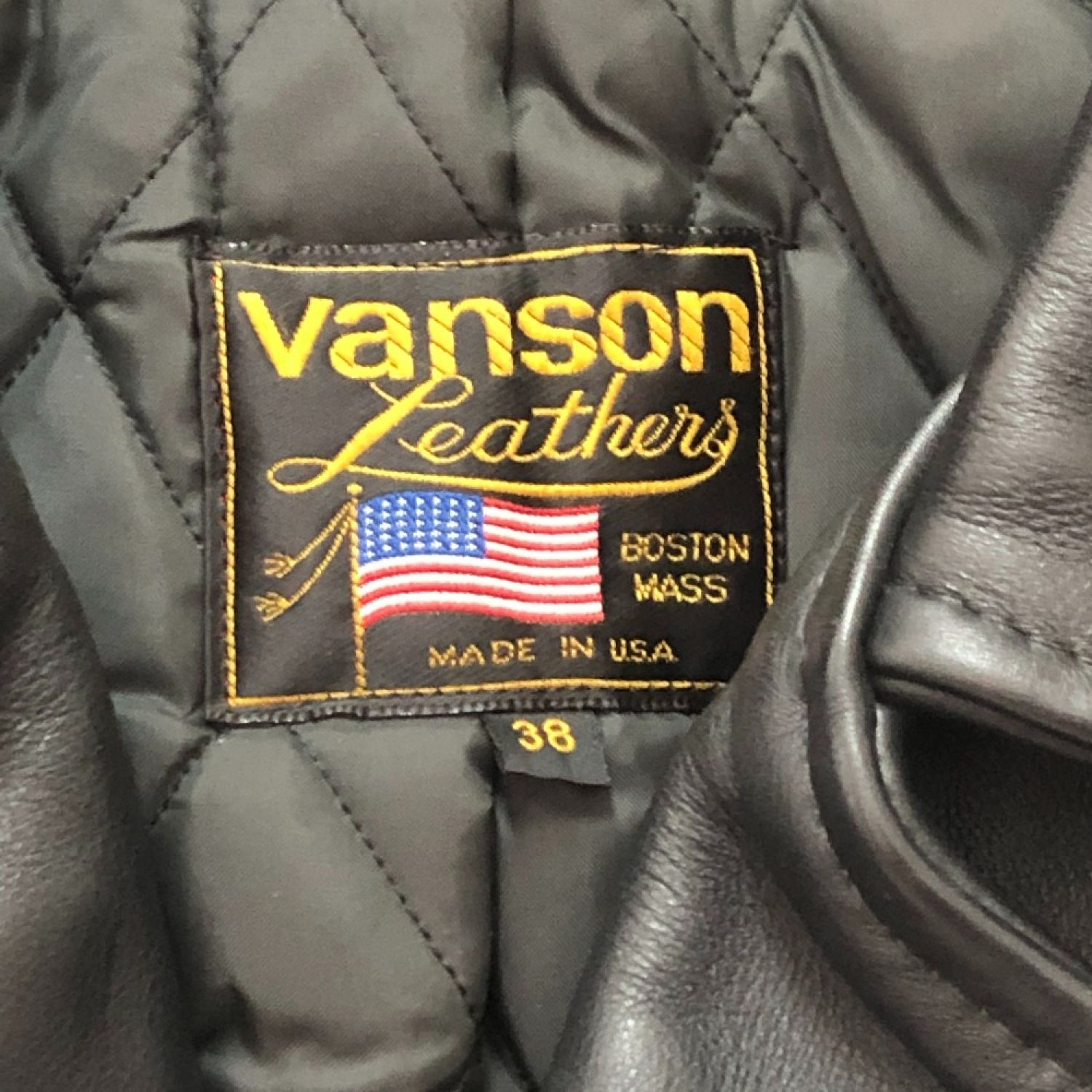 中古】 VANSON バンソン メンズジャケット C2 80~90s サイズ38 