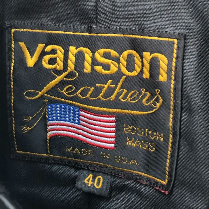 VANSON バンソン メンズジャケット DJCB サイズ40 ブラック｜中古｜なんでもリサイクルビッグバン