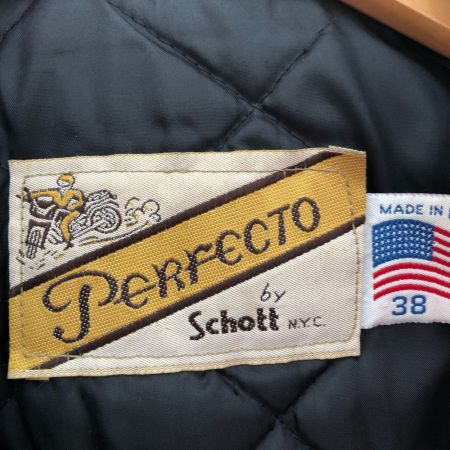  80~90s Schott メンズジャケット PERFECT  サイズ38 ブラック