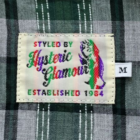  Hysteric Glamour ヒステリックグラマ メンズ開襟シャツ SIZE M タグ付  02181AH03364 グリーン