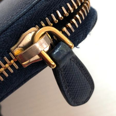  PRADA プラダ L字ファスナー長財布 PRADA サフィアーノ  ネイビー