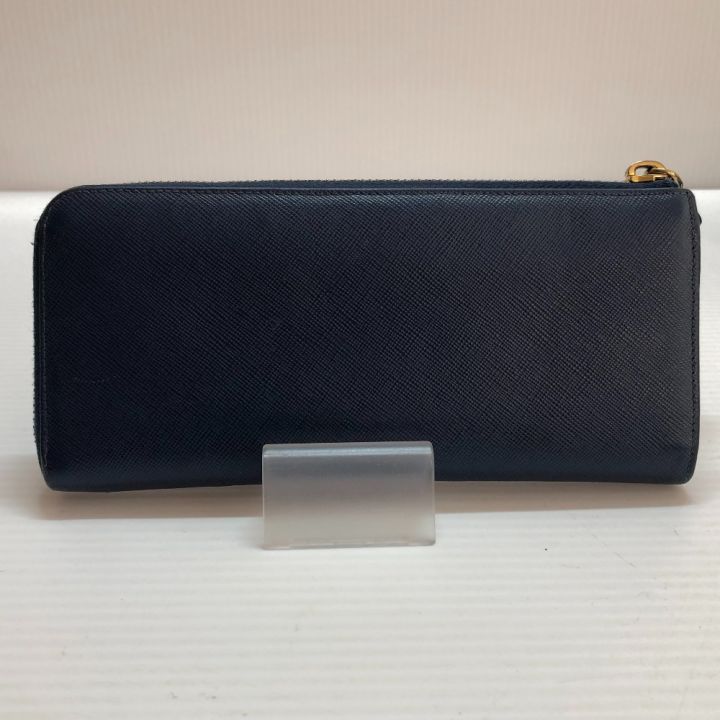 PRADA プラダ L字ファスナー長財布 PRADA サフィアーノ ネイビー｜中古｜なんでもリサイクルビッグバン