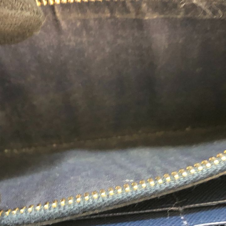 PRADA プラダ L字ファスナー長財布 PRADA サフィアーノ ネイビー｜中古 