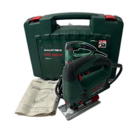 BOSCH ボッシュ コード式電動ジグソー ケース付 PST650/N グリーン 程度Ｂ