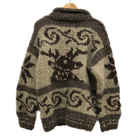  Kanata メンズ カーディガン ジップカウチンニット SIZE 不明 ブラウン