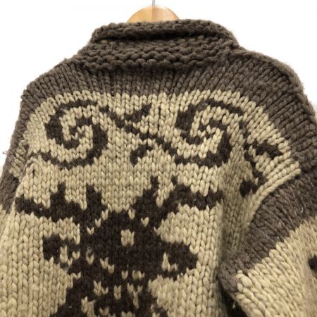  Kanata メンズ カーディガン ジップカウチンニット SIZE 不明 ブラウン