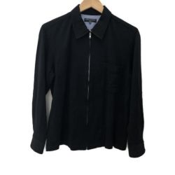 □□ COMME des GARCONS HOMME メンズフルジップジャケット SIZE SS HT-B080 ブラック Bランク