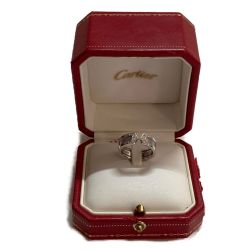 □□ Cartier カルティエ リング　 C2リング 10Pダイヤ  B40442 K18WG　12号 Bランク