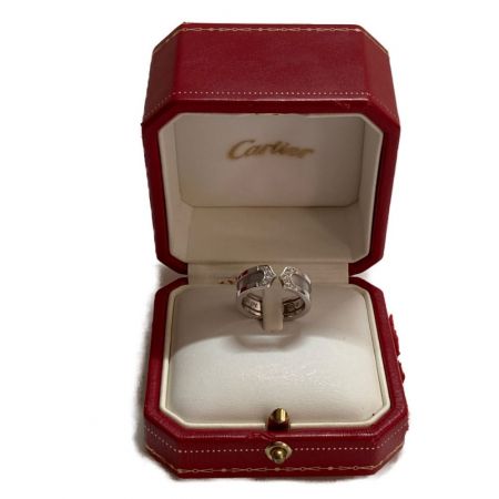  Cartier カルティエ リング　 C2リング 10Pダイヤ  B40442 K18WG　12号