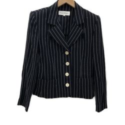 □□ Yves Saint Laurent イブサンローラン レディースセットアップスーツ  36(S) NA139-332 / NF012-332 ネイビー Bランク