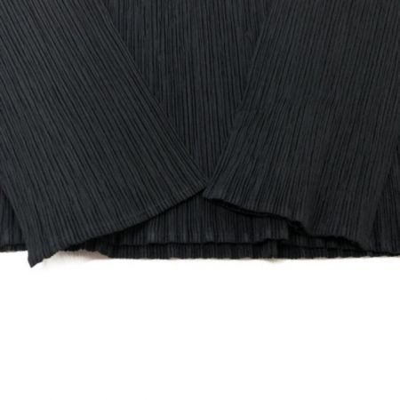  ISSEY MIYAKE イッセイミヤケ レディースプリーツタートルネックカットソーSIZE M    IM74-FJ907 ブラック
