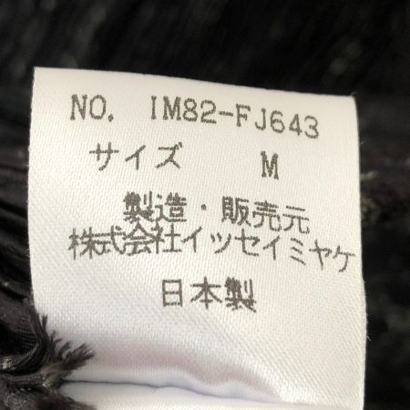  ISSEY MIYAKE イッセイミヤケ レディースプリーツタートルネックカットソー SIZE M   IM82-FJ643 ブラック