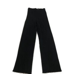 □□ ISSEY MIYAKE イッセイミヤケ レディースプリーツパンツ  SIZE S IM82-FF905 ブラック Bランク