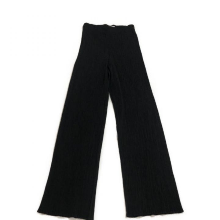 イッセイミヤケ　プリーツ　パンツ　黒 イッセイミヤケプリーツパンツ黒S
