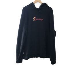 □□ stussy ステューシ メンズ パーカー プルオーバーパーカー SIZE XL 使用感有 ブラック Bランク