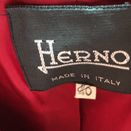  HERNO レディース ツイードジャケット 40(S) レッド