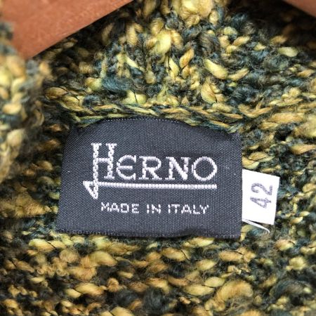  HERNO レディースセットアップ 42(M) 黄緑