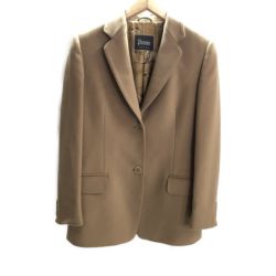 □□ HERNO レディース テーラードジャケット 40(S) キャメル Bランク