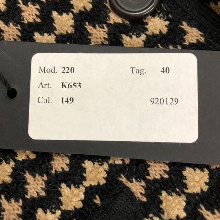  HERNO レディースニットカーディガン　サイズ40(S) キャメル×ブラック