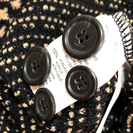  HERNO レディースニットカーディガン　サイズ40(S) キャメル×ブラック