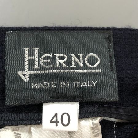  HERNO レディースウールセットアップスーツ 40(S) ネイビー