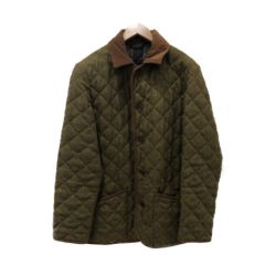 □□ Barbour バブアー メンズキルティングジャケット　サイズ42 1302087 オリーブ Bランク