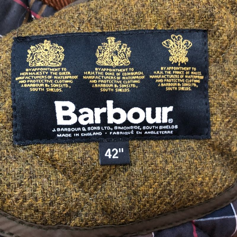 中古】 Barbour バブアー メンズキルティングジャケット サイズ42