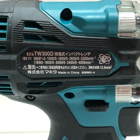 【中古】 MAKITA マキタ 電動工具 インパクトレンチ 18V TW300D S