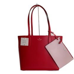 □□ Kate Spade ケイトスペード  トートバッグ ラブシャック ポーチ付き  WKR00343 レッド Sランク