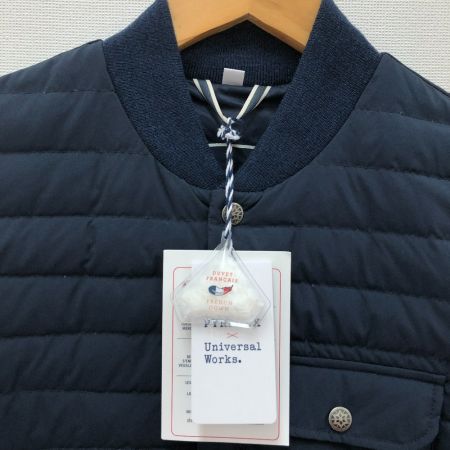  PYRENEX×UNIVERSAL WORKS メンズダウンベスト SIZE S ３１８５６２３２２４２２８ ネイビー