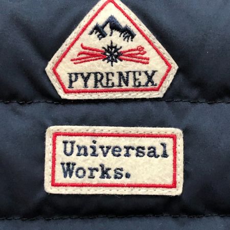  PYRENEX×UNIVERSAL WORKS メンズダウンベスト SIZE S ３１８５６２３２２４２２８ ネイビー