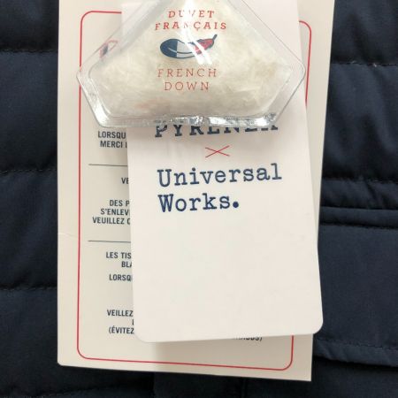  PYRENEX×UNIVERSAL WORKS メンズダウンベスト SIZE S ３１８５６２３２２４２２８ ネイビー