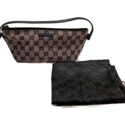 □□ GUCCI グッチ ハンドバッグ GGキャンバス  07198 ブラウン Bランク