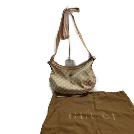  GUCCI グッチ GGキャンバス ショルダーバッグ 181092 ゴールド x ベージュ