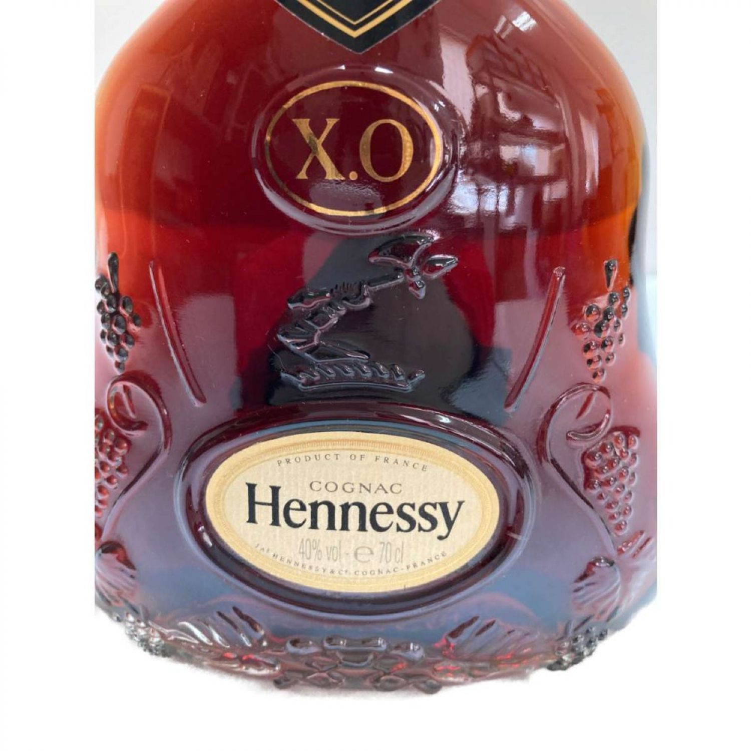 中古】□□ Hennessy ヘネシー XO 金キャップ クリアボトル Sランク ...