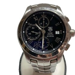 □□ TAG HEUER タグホイヤー リンク タキメーター クロノグラフ エレガンス CJF2119.BA0594 Cランク
