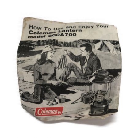  Coleman コールマン アウトドア ガソリンランタン  81年3月刻印 200A700