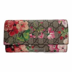 □□ GUCCI グッチ GGブルームス コンチネンタルウォレット 404070・2149 Aランク