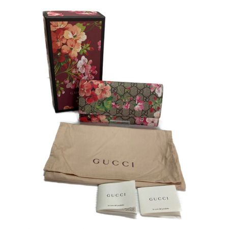  GUCCI グッチ GGブルームス コンチネンタルウォレット 404070・2149