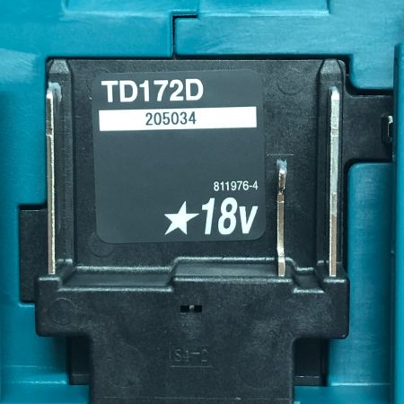  MAKITA マキタ 電動工具 インパクトドライバー　TD172DRGX TD172DRGX