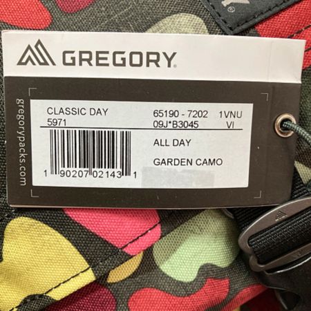  GREGORY グレゴリ バックパック リュックサック 65190-7202 ガーデンカモ