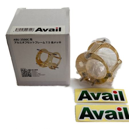  ABU Avail　ABU2500C用　アルミオフセットフレーム7.5金メッキ 2500C