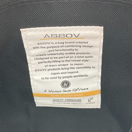  ASSOV ショルダーバッグ　2013 JAPAN ブラック