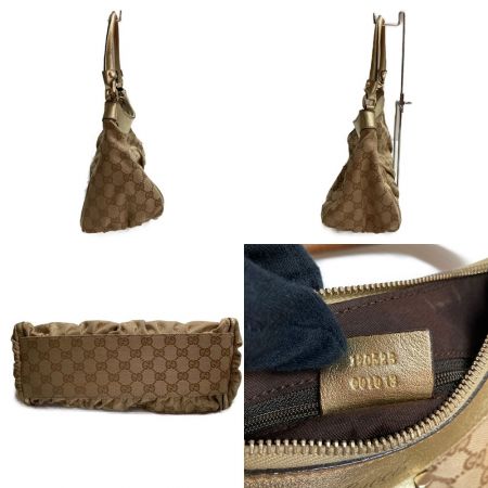  GUCCI グッチ GGキャンバス ワンショルダー 190525 ゴールド