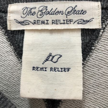  REMI RELIEF レミレリーフ メンズ衣料 スウェット　グレー ブランド SIZE M グレー