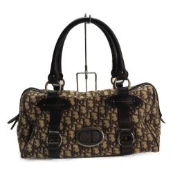 □□ Christian Dior クリスチャンディオール トロッター柄ミニボストン Bランク